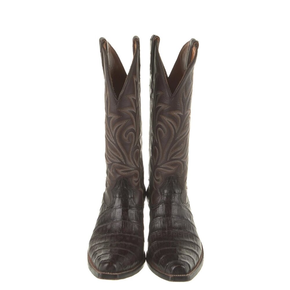 Heritage Boot Co. Opie Western Croc Boots M7/W8 - Picture 3 of 5